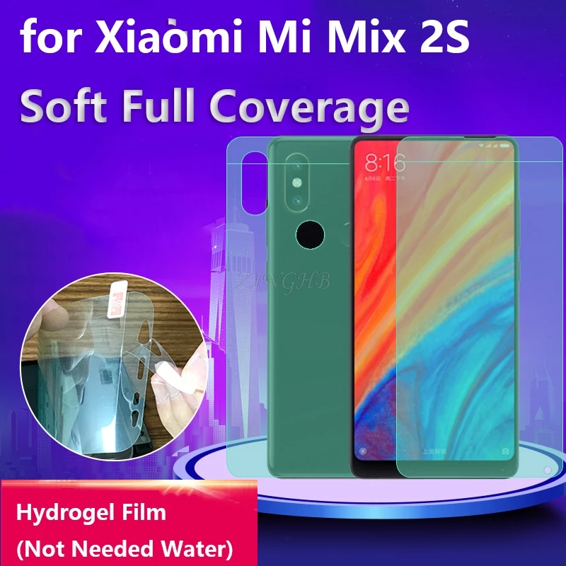 2 Pcs/Lot Front & Back Auto Fixed Scratch Proof Anti Finger Hydrogel Screen Protector for Xiaomi Mi Mix 2S 5.99" Full Cover film
2 Pcs/Lot Front & Back Auto Fixed Scratch Proof Anti Finger Hydrogel Screen Protector for Xiaomi Mi Mix 2S 5.99" Full Cover film