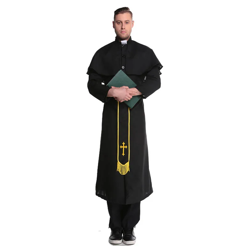Priest Costume Robe Outfit Fancy Party Costumes Cosplay Sexy Halloween Carnival Costumes For Men L15346
Priest Costume Robe Outfit Fancy Party Costumes Cosplay Sexy Halloween Carnival Costumes For Men L15346