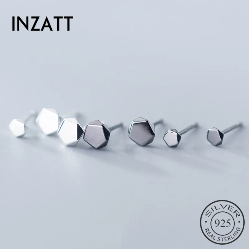 INZATT Real 925 Sterling Silver Geometric Polygon Stud Earrings For Fashion Women MInimalist Fine Jewelry 2019 Accessories Gift
INZATT Real 925 Sterling Silver Geometric Polygon Stud Earrings For Fashion Women MInimalist Fine Jewelry 2019 Accessories Gift