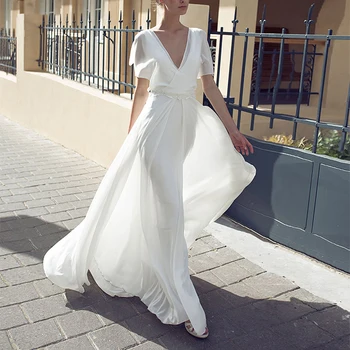 Summer Autumn 2019 Elegant V Neck White Maxi Dress Vintage Embroidery Short Sleeve Women Long Dress Vacation Chic Beach Vestidos
Summer Autumn 2019 Elegant V Neck White Maxi Dress Vintage Embroidery Short Sleeve Women Long Dress Vacation Chic Beach Vestidos