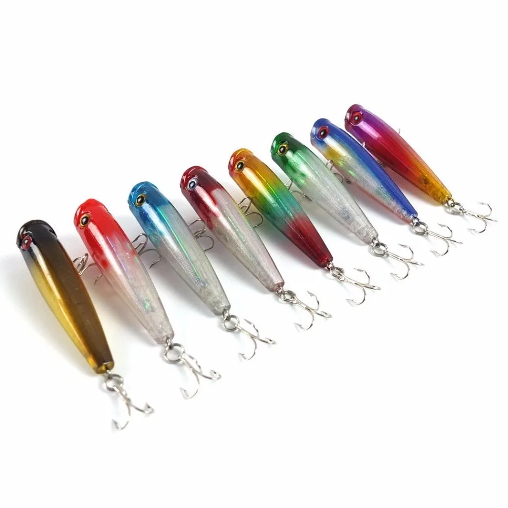 HiUmi 8pcs 6.5CM 6.6G Popper Fishing Lures topwater pencil Lures isca artificial bait wobbler
HiUmi 8pcs 6.5CM 6.6G Popper Fishing Lures topwater pencil Lures isca artificial bait wobbler