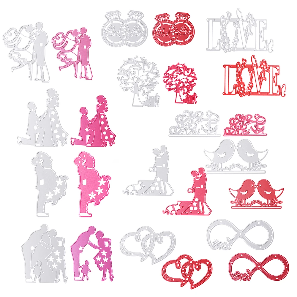 1PC Valentine's Day Metal Cutting Dies Stencil DIY Scrapbooking Embossin Card Craft 4 Styles Wedding Love Cutting Dies
1PC Valentine's Day Metal Cutting Dies Stencil DIY Scrapbooking Embossin Card Craft 4 Styles Wedding Love Cutting Dies