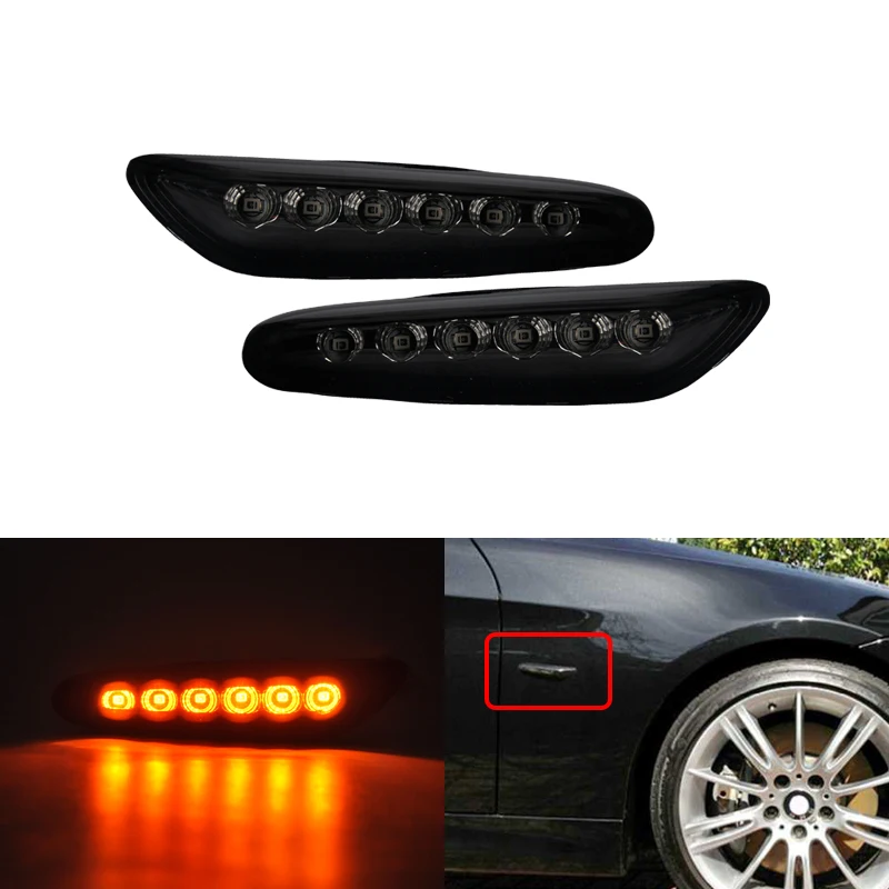 CANbus Amber Led Turn Signal Side Marker Lights Direct Fits For BMW E46 4D 5D E60 E61 E81 E87 E83 X3 E84 X1 E90 E91 E92 E93
CANbus Amber Led Turn Signal Side Marker Lights Direct Fits For BMW E46 4D 5D E60 E61 E81 E87 E83 X3 E84 X1 E90 E91 E92 E93