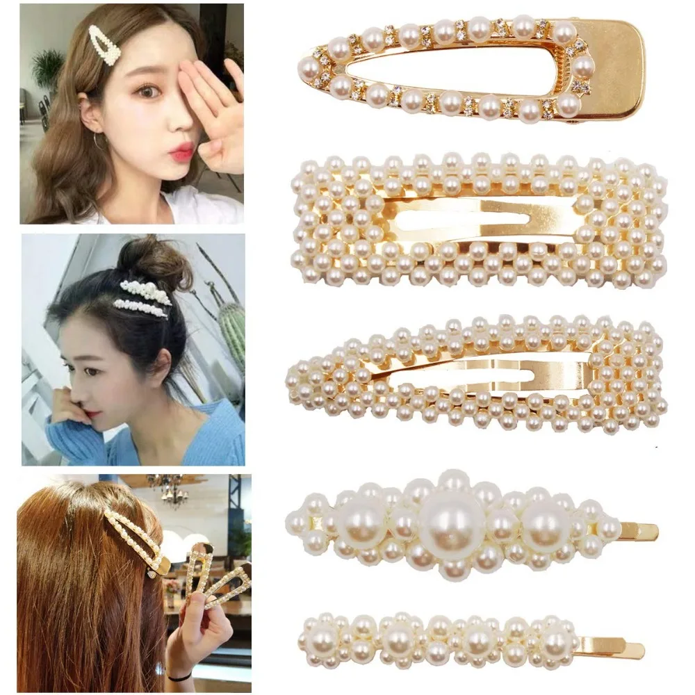 5PCS White Pearls Hair Clips Pins Barrtees Gold Hair Styling Clips Hair Accessoires for Girls Women Lady Prom Weeding Bridesmaid
5PCS White Pearls Hair Clips Pins Barrtees Gold Hair Styling Clips Hair Accessoires for Girls Women Lady Prom Weeding Bridesmaid