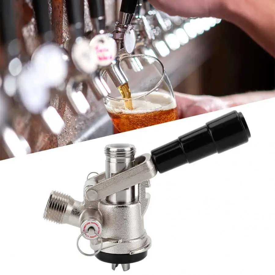 Keg Coupler S Type Draft Beer Dispenser with Safety Pressure Relief Valve Home Brewing System Equipment
Keg Coupler S Type Draft Beer Dispenser with Safety Pressure Relief Valve Home Brewing System Equipment
