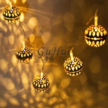 Vintage Golden Morocco Ball Lantern Light String Christmas Wedding Party Decoration Battery Operate Pub Hotel BAR Pendant Supply
Vintage Golden Morocco Ball Lantern Light String Christmas Wedding Party Decoration Battery Operate Pub Hotel BAR Pendant Supply