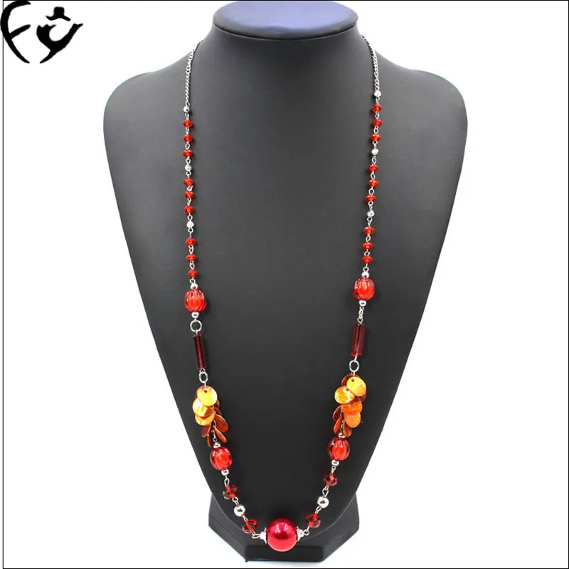 Europe and the United States and the unique style of the long necklace of acrylic Beaded Necklace FY18091902
Europe and the United States and the unique style of the long necklace of acrylic Beaded Necklace FY18091902