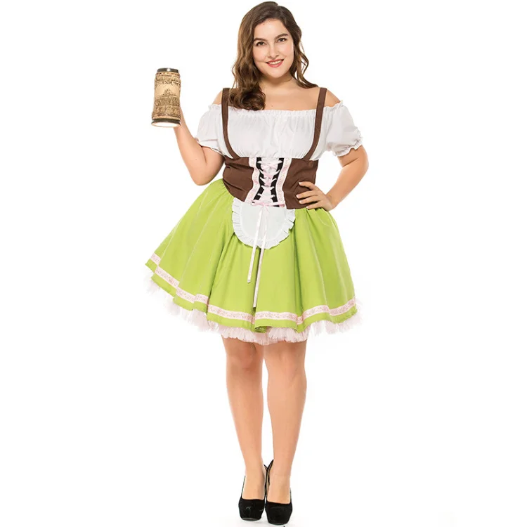 M-XXXL Halloween German Beer Girl Costume Bavarian Dirndl Maid Fancy Dress Adult Female Oktoberfest Costume Plus Size
M-XXXL Halloween German Beer Girl Costume Bavarian Dirndl Maid Fancy Dress Adult Female Oktoberfest Costume Plus Size