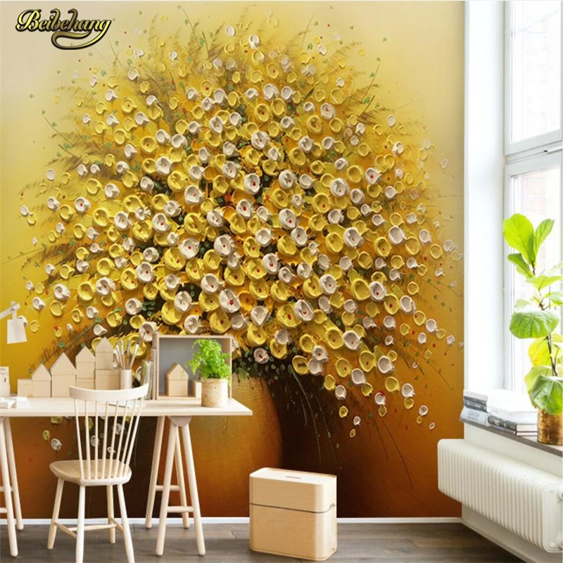 beibehang Custom Photo Wallpaper Mural Wall Sticker Gold Luxurious 3d Oil Painting Vase Variant Cut off the back wall
beibehang Custom Photo Wallpaper Mural Wall Sticker Gold Luxurious 3d Oil Painting Vase Variant Cut off the back wall