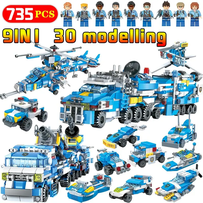 9 In 1 City Police Fire Engine Car Helicopter Model Building Blocks Compatible LegoINGLY City Figures Enlighten Bricks Kids Toys
9 In 1 City Police Fire Engine Car Helicopter Model Building Blocks Compatible LegoINGLY City Figures Enlighten Bricks Kids Toys