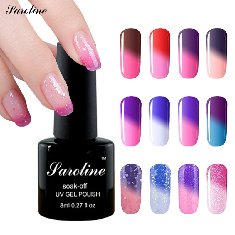 Saroline Change In Mood UV LED Gel Nail Polish Hybrid Lacquer Soak Off Semi-permanent 8ML Temperature Changing Color Gel Varnish
Saroline Change In Mood UV LED Gel Nail Polish Hybrid Lacquer Soak Off Semi-permanent 8ML Temperature Changing Color Gel Varnish