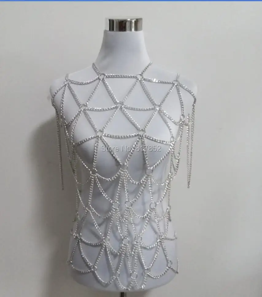 New Style Fashion Women Silver Plated Chains Unique Harness Clothing Shirt Body Chains Jewelry 3 Colors WRB17
New Style Fashion Women Silver Plated Chains Unique Harness Clothing Shirt Body Chains Jewelry 3 Colors WRB17