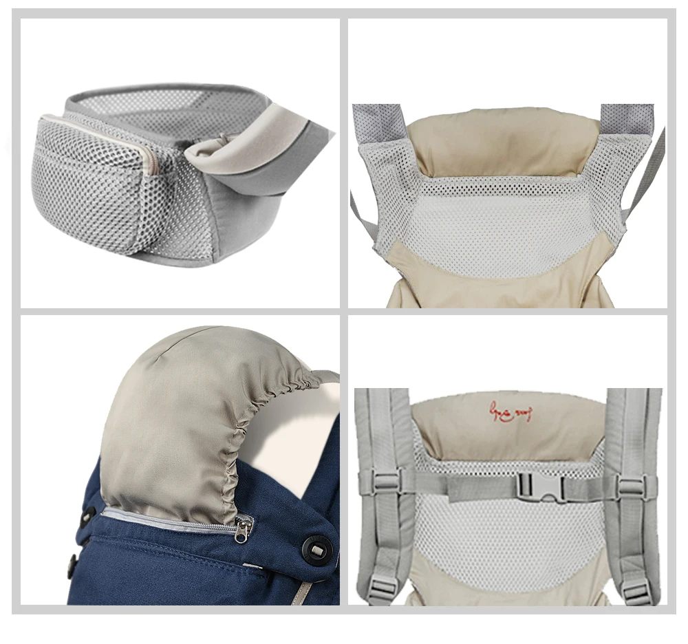 UUMU Cotton Ergonomic Baby Backpacks Carrier Sling Wrap Holder Hipseat Waist Belt Backpack 4 UUMU Cotton Ergonomic Baby Backpacks Carrier Sling Wrap Holder Hipseat Waist Belt Backpack 4
