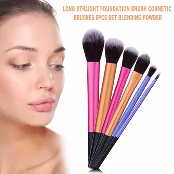 6pcs Set Long Straight Makeup Brush Rose Gold Foundation Brush Beauty Tool Cosmetic Brushes Blending Powder Hot Sale
6pcs Set Long Straight Makeup Brush Rose Gold Foundation Brush Beauty Tool Cosmetic Brushes Blending Powder Hot Sale