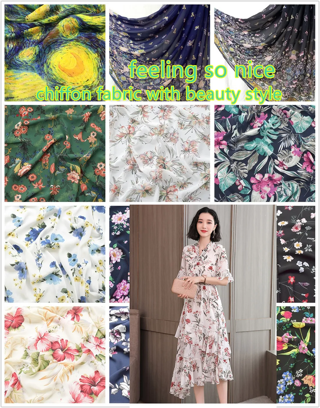 High quality 30D printing chiffon Chinese ink fabric and spring and summer dress clothing fabrics
High quality 30D printing chiffon Chinese ink fabric and spring and summer dress clothing fabrics