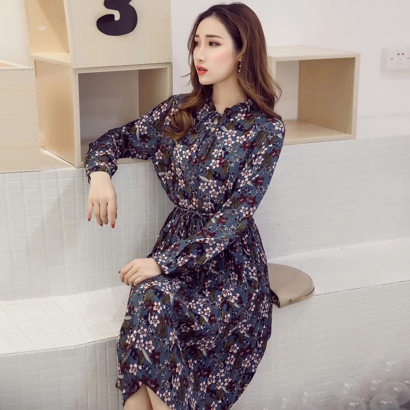 Spring new arrive women elegant printed floral chiffon dress office lady long sleeve female retro a-line casual pleated dress
Spring new arrive women elegant printed floral chiffon dress office lady long sleeve female retro a-line casual pleated dress