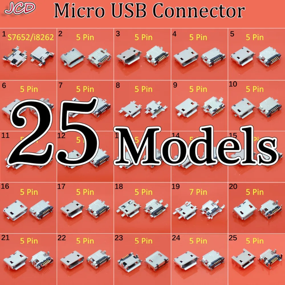 JCD 7 pin Micro USB Connector 5 Pin usb Jack Socket Female For Huawei for Lenovo for ZTE for Samsung And Other Mobile Tabletels
JCD 7 pin Micro USB Connector 5 Pin usb Jack Socket Female For Huawei for Lenovo for ZTE for Samsung And Other Mobile Tabletels