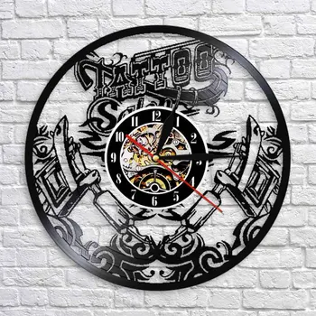 Tattoo Shop Silhouette Clock Modern Design Art Wall Clock Handmade Art Wall Decor LED Wall Watch Clock Unique Gift Idea
Tattoo Shop Silhouette Clock Modern Design Art Wall Clock Handmade Art Wall Decor LED Wall Watch Clock Unique Gift Idea
