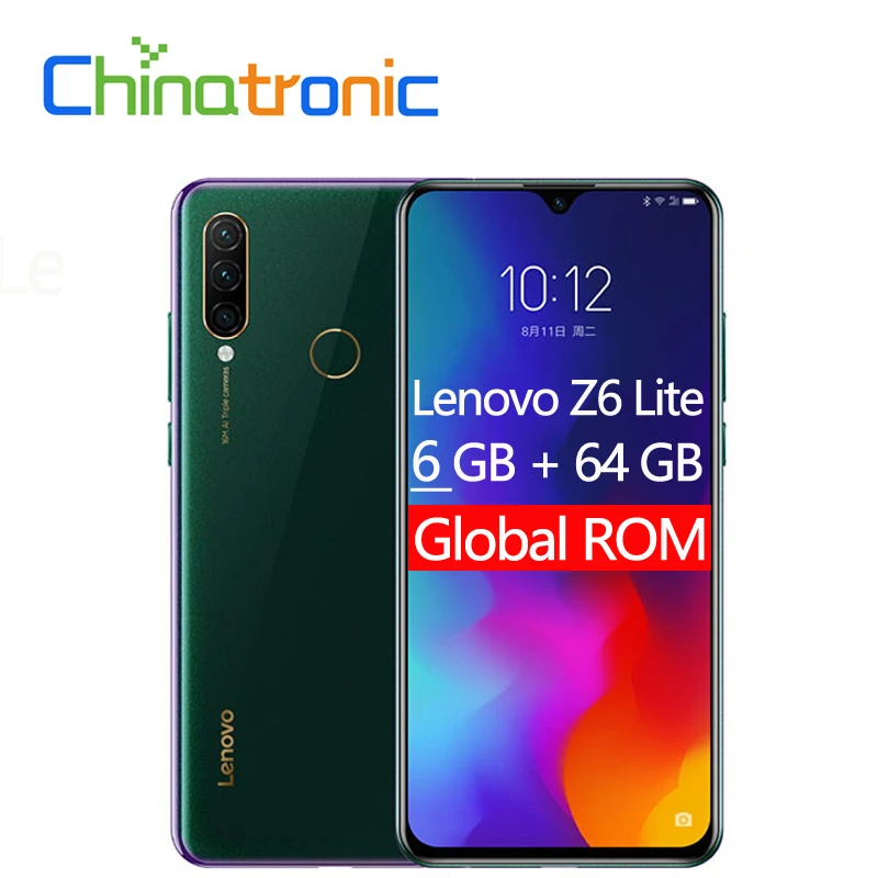 Lenovo Z6 Lite смартфон с 6 3-дюймовым дисплеем восьмиядерным процессором Snapdragon 710 ОЗУ ГБ