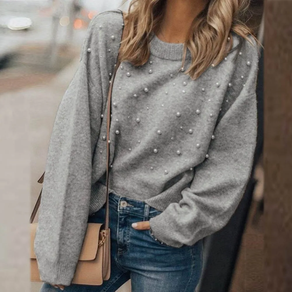 2019 Tops New Fashion Casual Long Sleeve Women Solid Pullover Long Sleeve Loose Sweater Flare Sleeve Tops Knitwear Blouse
2019 Tops New Fashion Casual Long Sleeve Women Solid Pullover Long Sleeve Loose Sweater Flare Sleeve Tops Knitwear Blouse