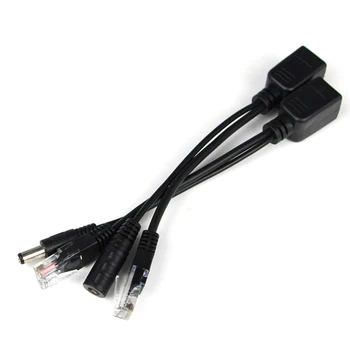 2pcs POE Cable Passive Power Over Ethernet Adapter Cable POE Splitter Injector Power Supply Module 12-48v For IP Camera RJ45
2pcs POE Cable Passive Power Over Ethernet Adapter Cable POE Splitter Injector Power Supply Module 12-48v For IP Camera RJ45