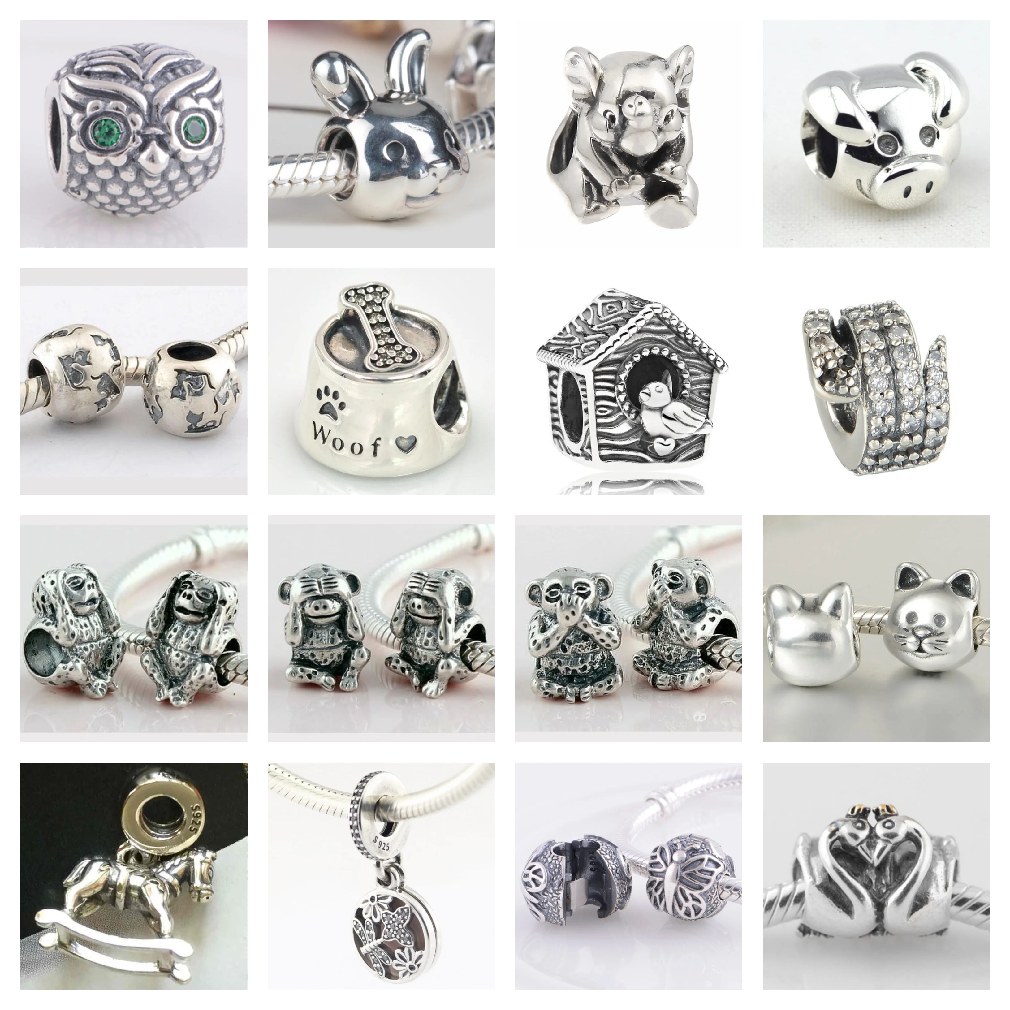 Authentic 925 Sterling Silver Elephant Bee Pig & Rabbit CZ Animal Charm Dangle Bead fit European Beads Charms Bracelets Jewelry
Authentic 925 Sterling Silver Elephant Bee Pig & Rabbit CZ Animal Charm Dangle Bead fit European Beads Charms Bracelets Jewelry