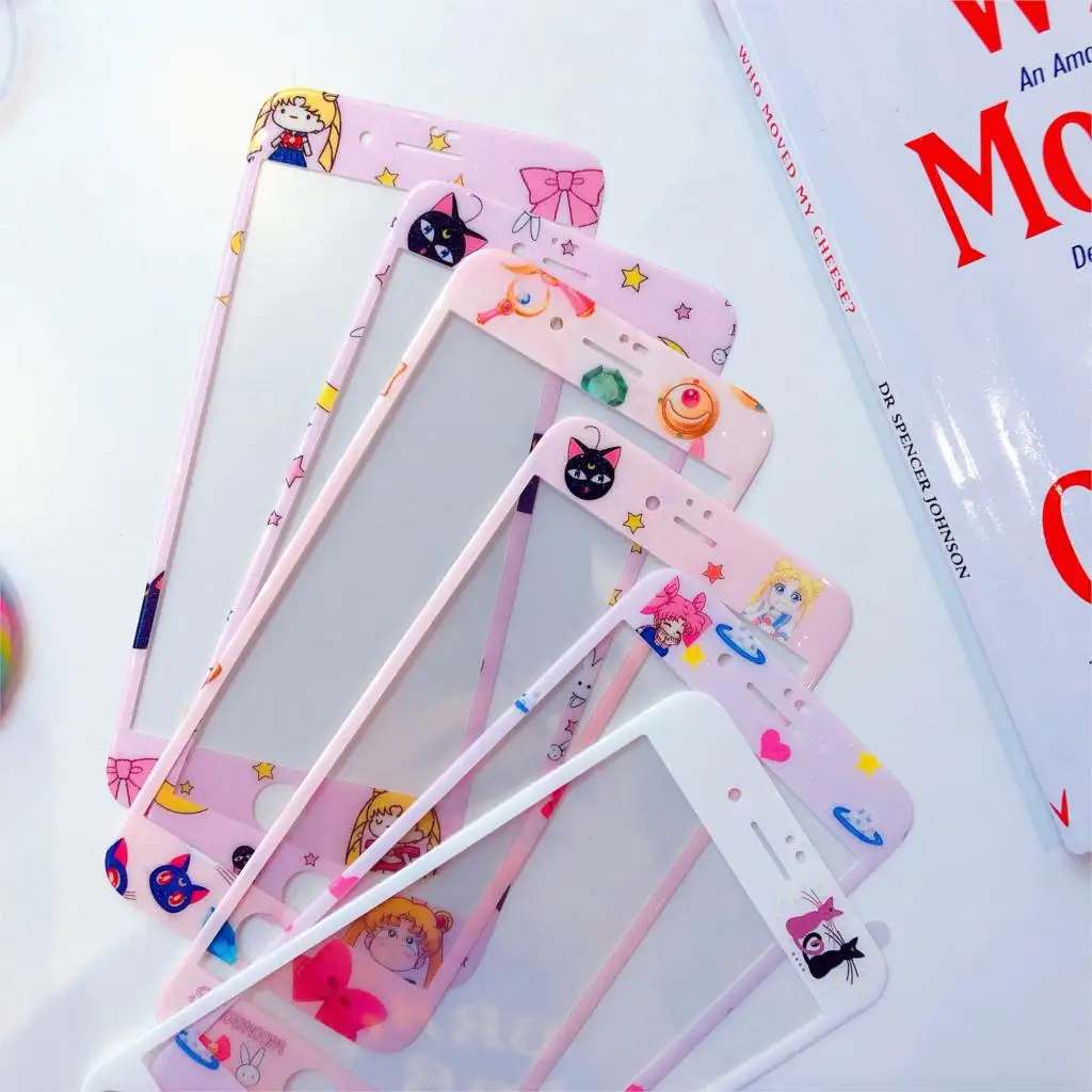 3D Tempered Glass for iphone 7 6s plus Screen Protector For iPhone 6 8 Plus Full Cover Film Cartoon Sailor Moon Cat Pattern
3D Tempered Glass for iphone 7 6s plus Screen Protector For iPhone 6 8 Plus Full Cover Film Cartoon Sailor Moon Cat Pattern