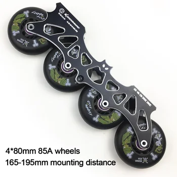 Frame & 80 mm 85 A Wheels & Bearings for Inline Skates Base for Brake Slalom Slide Free Skating for Adult Kids Skates Basin DJ57 
Frame & 80 mm 85 A Wheels & Bearings for Inline Skates Base for Brake Slalom Slide Free Skating for Adult Kids Skates Basin DJ57