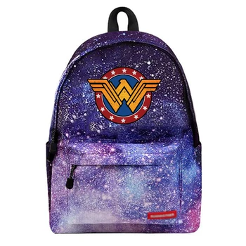 Superhero Wonder Woman Backpack Galaxy School Bags Fashion girl Students Backpack Travel Bag for teenagers Stars Printing
Superhero Wonder Woman Backpack Galaxy School Bags Fashion girl Students Backpack Travel Bag for teenagers Stars Printing