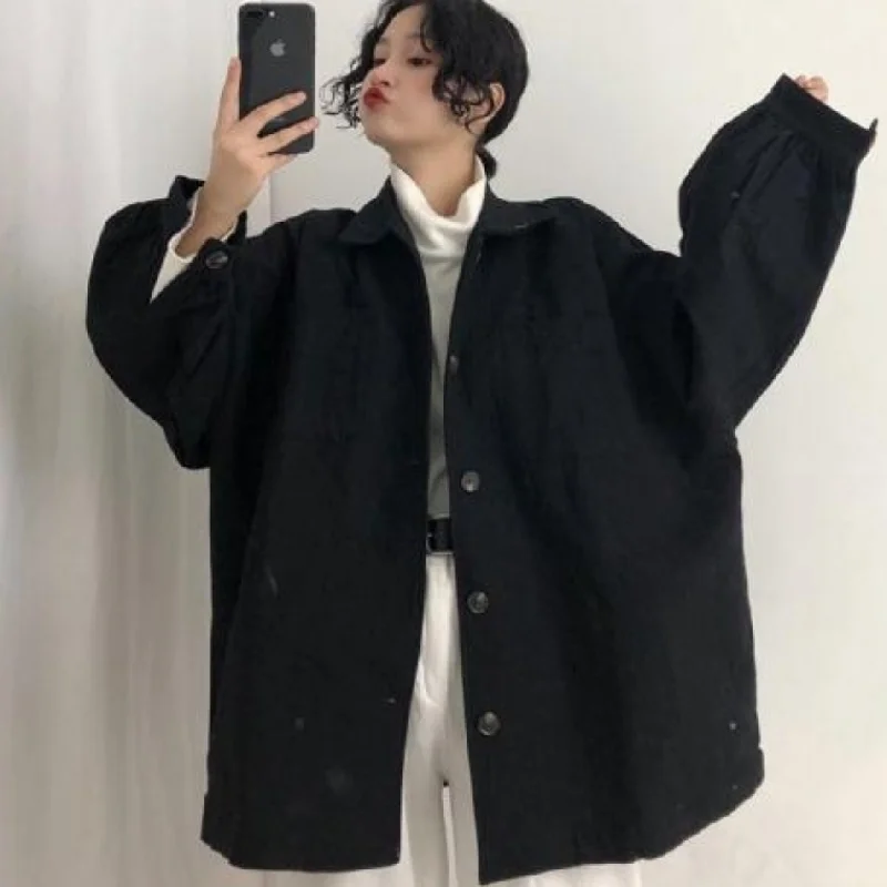 Womens Korean Style Casual Loose Oversize Long Sleeves Outwear Coat Long Sleeve Jacket Plus Size S-3XL
Womens Korean Style Casual Loose Oversize Long Sleeves Outwear Coat Long Sleeve Jacket Plus Size S-3XL