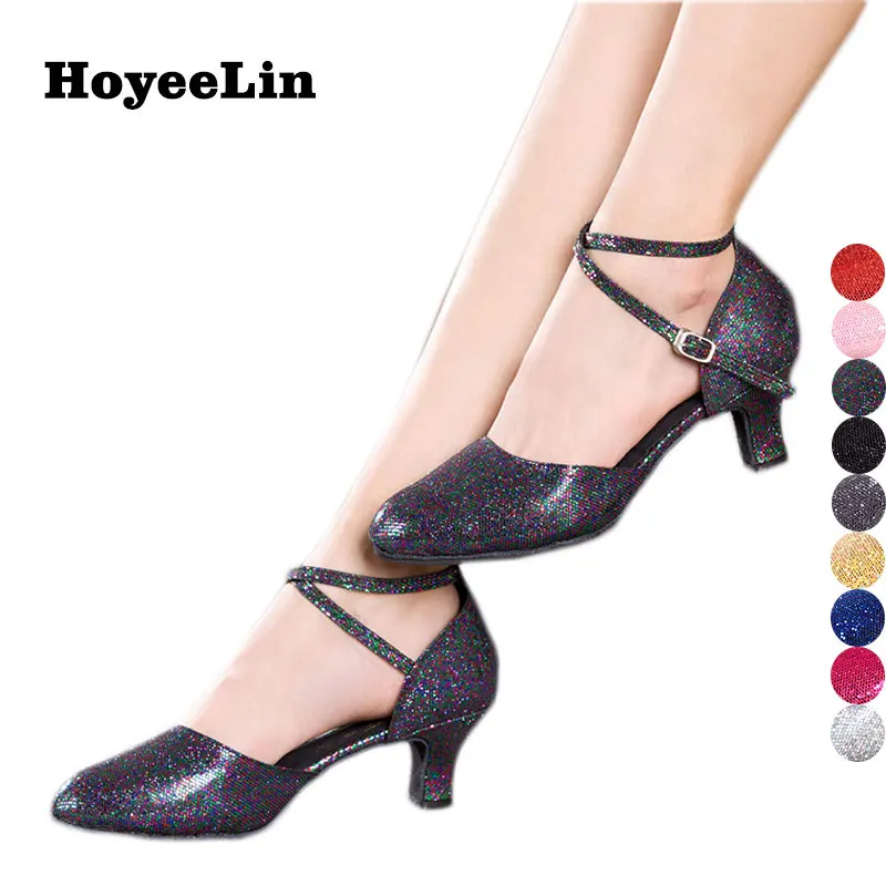 HoYeeLin Closed Toe Glitter Dancing Shoes Women Ladies Ballroom Party Tango Waltz Dance Shoes Indoor Suede Outsole Heeled 5.5cm
HoYeeLin Closed Toe Glitter Dancing Shoes Women Ladies Ballroom Party Tango Waltz Dance Shoes Indoor Suede Outsole Heeled 5.5cm