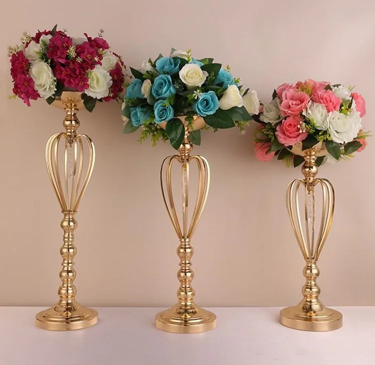59CM height Gold-plated iron flower crown vase Wedding Table Centerpieces Decor Party Road Lead Metal Flower Rack
59CM height Gold-plated iron flower crown vase Wedding Table Centerpieces Decor Party Road Lead Metal Flower Rack