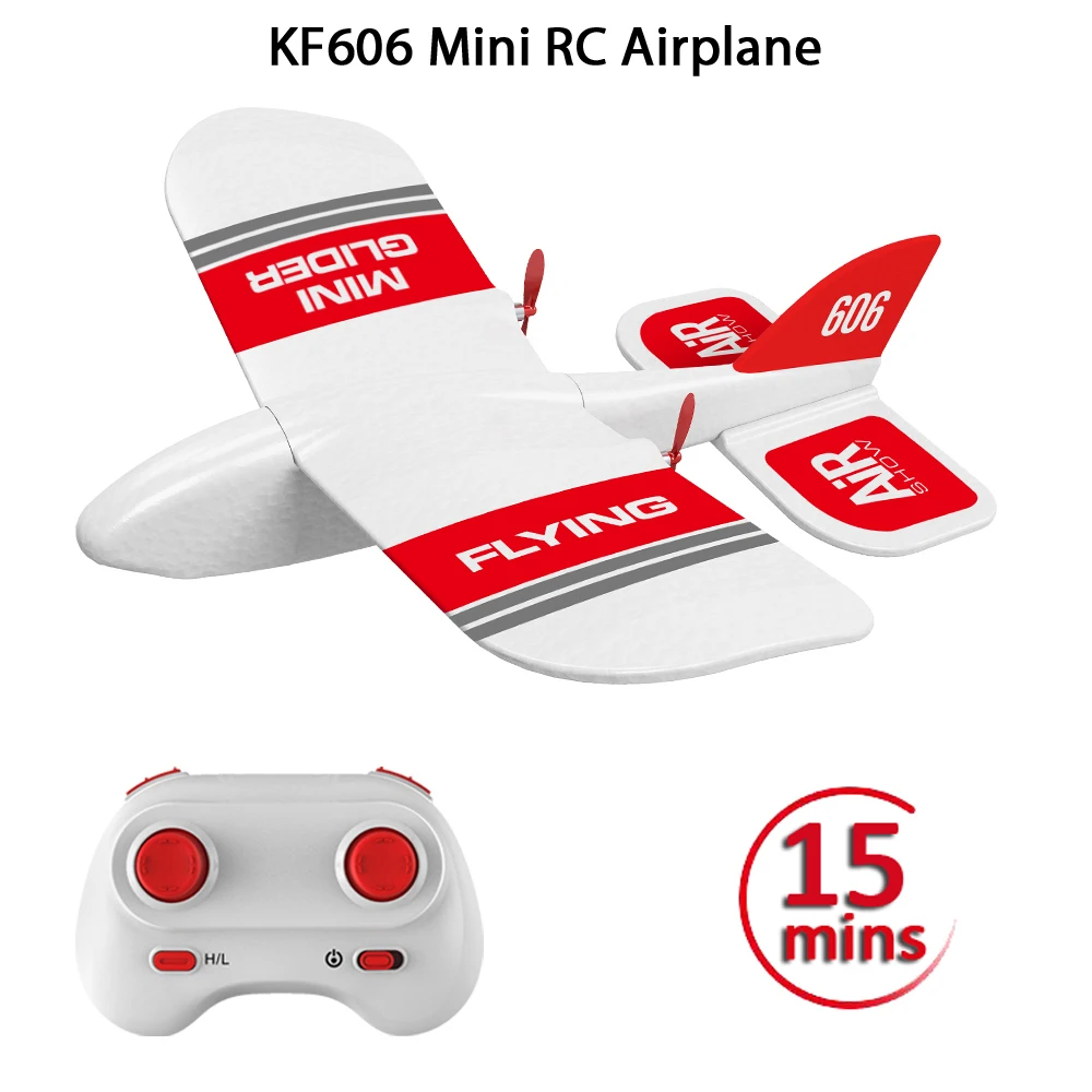 

2019 KFPLAN KF606 2.4Ghz 2CH EPP Mini Indoor RC Glider Airplane Builtin Gyro RTF Good Flexibility, Strong Resistance To Falling