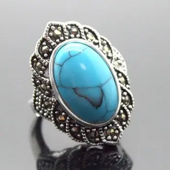 17x30 mm blue stone oval stone 925 sterling silver marcasite ring Dimensions 7/8/9/10
17x30 mm blue stone oval stone 925 sterling silver marcasite ring Dimensions 7/8/9/10