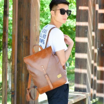 2019 New Fashion Man Retro Casual PU Leather Backpack Large Capacity Waterproof Student Laptop Bag FA$3
2019 New Fashion Man Retro Casual PU Leather Backpack Large Capacity Waterproof Student Laptop Bag FA$3