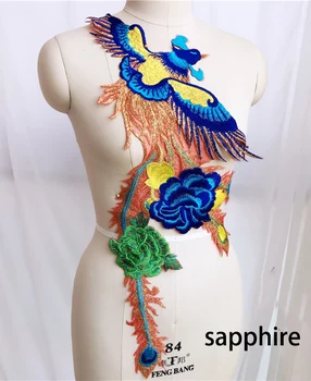 Lagre Phoenix Embroidered Lace Patches For Evening Dress Clothes Embroidery Applique Sewing On Garment Accessories Decor Patch 
Lagre Phoenix Embroidered Lace Patches For Evening Dress Clothes Embroidery Applique Sewing On Garment Accessories Decor Patch