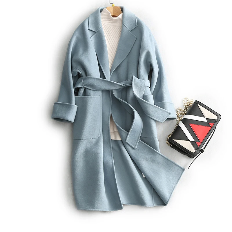 KMETRAM Women Wool Jacket Winter Long Coat Belt Slim Coat Women Abrigos Mujer Black Coats Casaco Sobretudo Feminino 2019 MY232
KMETRAM Women Wool Jacket Winter Long Coat Belt Slim Coat Women Abrigos Mujer Black Coats Casaco Sobretudo Feminino 2019 MY232