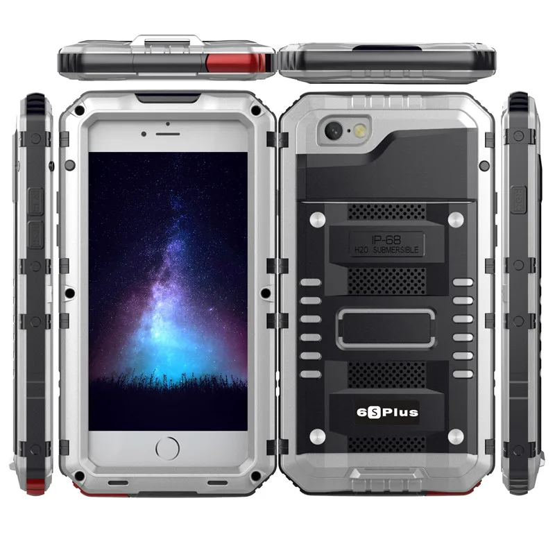 Metal Aluminum waterproof case for iphone 7plus (33)