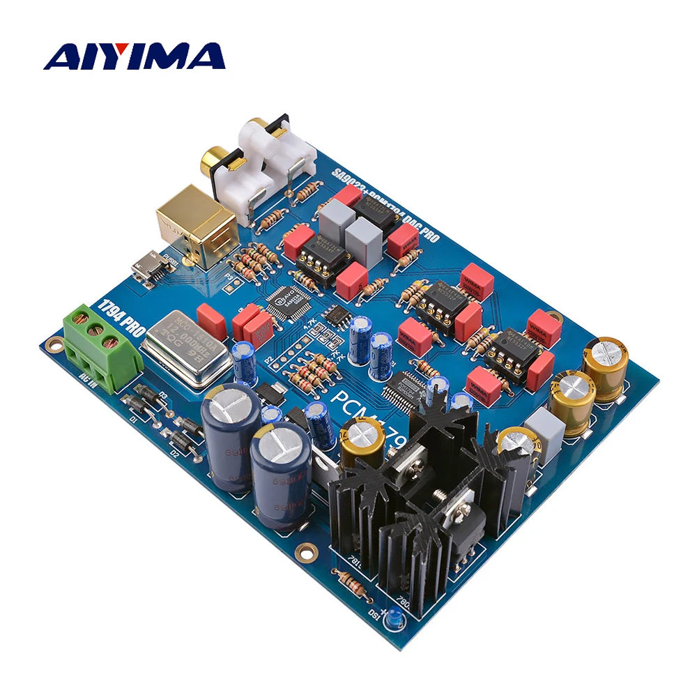 AIYIMA SA9023+PCM1794 Decoder Board DAC Audio Decoding USB RCA Input DIY For Power Home Audio Amplifiers Headphone Amplifier
AIYIMA SA9023+PCM1794 Decoder Board DAC Audio Decoding USB RCA Input DIY For Power Home Audio Amplifiers Headphone Amplifier