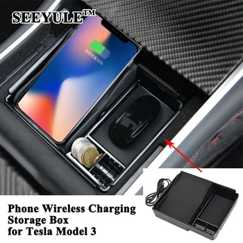1pc SEEYULE New Car Center Console Phone Wireless Charging Storage Box Container Armrest Organizer Accessories for Tesla Model 3
1pc SEEYULE New Car Center Console Phone Wireless Charging Storage Box Container Armrest Organizer Accessories for Tesla Model 3