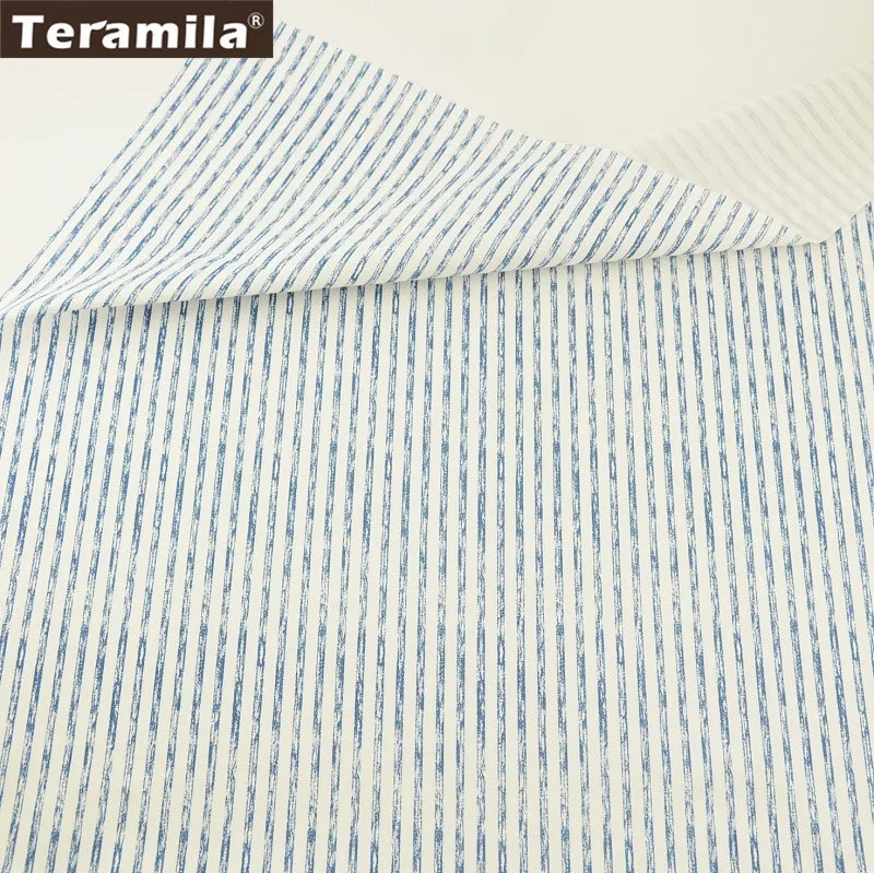 Teramila Fabric 100% Cotton Twill Material Bedding Sheet Tissue Soft Printed Incomplete Blue Stripe Design Quilting Texitle
Teramila Fabric 100% Cotton Twill Material Bedding Sheet Tissue Soft Printed Incomplete Blue Stripe Design Quilting Texitle