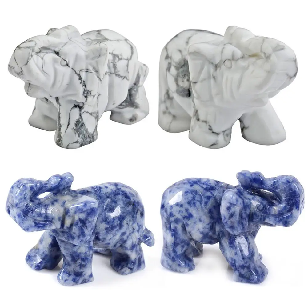 Various Styles Auspicious Marble Pattern Carved Elephant Statue Colorful Handicraft Town House Fortune Decoration Jade Stone
Various Styles Auspicious Marble Pattern Carved Elephant Statue Colorful Handicraft Town House Fortune Decoration Jade Stone