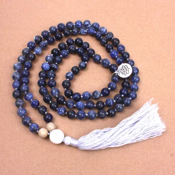 8MM Natural Sodalite Soft Cotton Tassel Necklace Yoga Women Necklace 108 Beads Mala Necklace Dropshipping Meditation Jewelry
8MM Natural Sodalite Soft Cotton Tassel Necklace Yoga Women Necklace 108 Beads Mala Necklace Dropshipping Meditation Jewelry