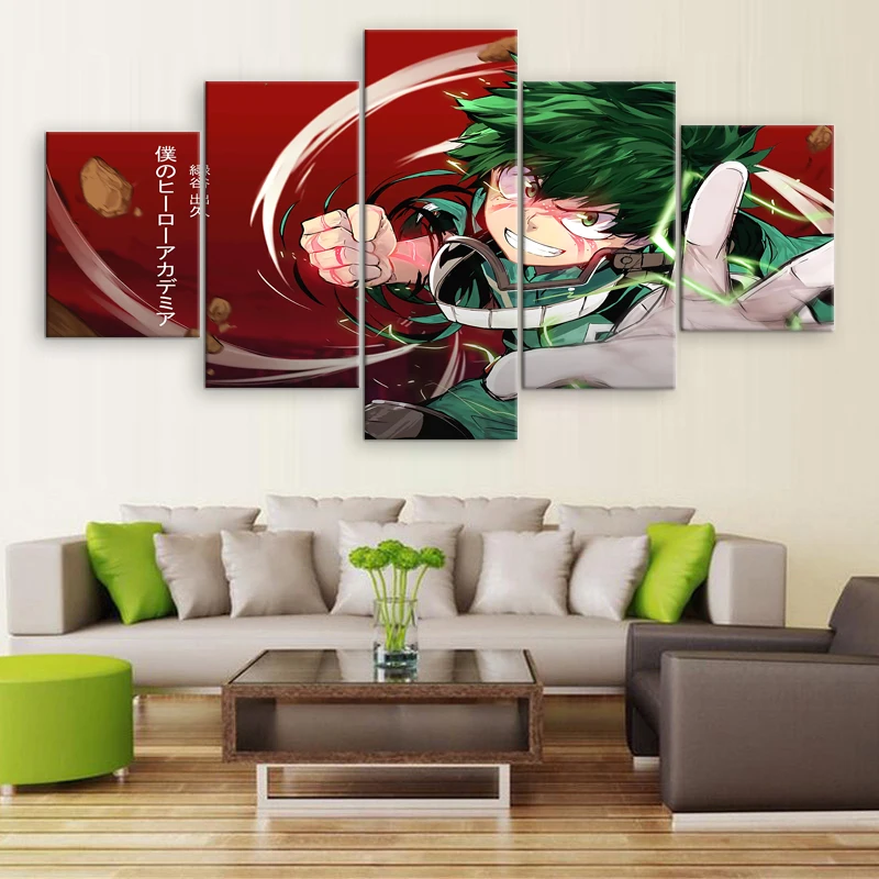 Canvas Painting Wall Art 5 Pieces Modern Printed Poster My Hero Academia Animation Home Decor For Living Room Pictures Artwork
Canvas Painting Wall Art 5 Pieces Modern Printed Poster My Hero Academia Animation Home Decor For Living Room Pictures Artwork