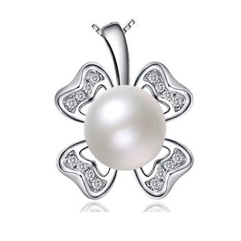 Four Leaf Clover Freshwater Pearls 100% Real Natural Pearls Silver 925 Pendant yh4602
Four Leaf Clover Freshwater Pearls 100% Real Natural Pearls Silver 925 Pendant yh4602