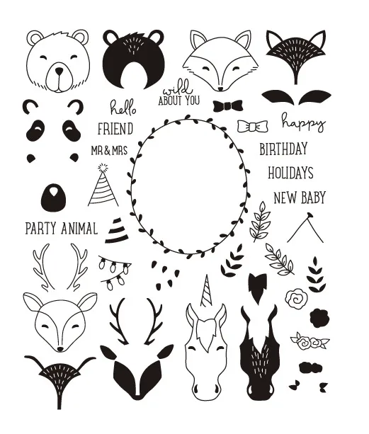 bear/fox/deer/Transparent Clear Stamps for DIY Scrapbooking/Card Making/Kids Christmas Fun Decoration Supplies
bear/fox/deer/Transparent Clear Stamps for DIY Scrapbooking/Card Making/Kids Christmas Fun Decoration Supplies
