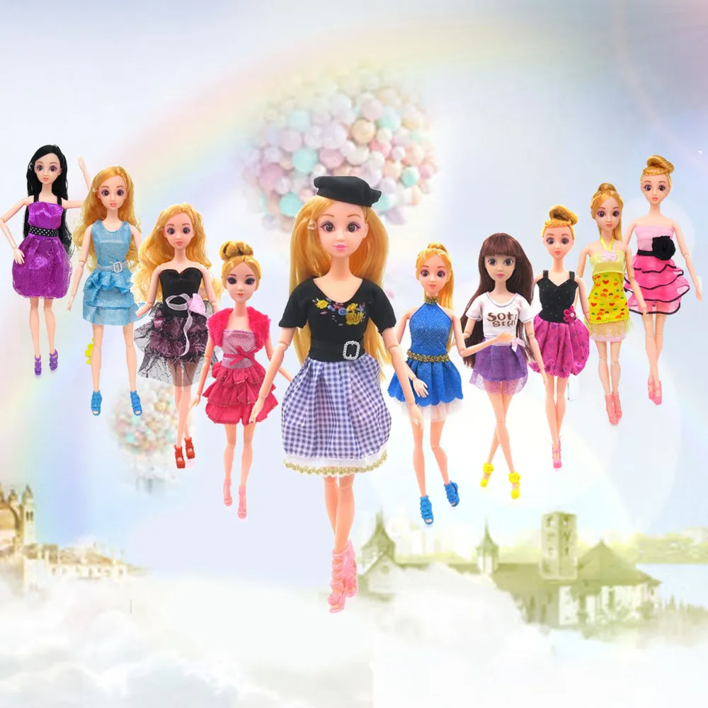 10 Set Dolls Toy Fashion Summer Dresses Outfits Clothes Accessories for Barbie Doll Toys Kids Girls Birthday Gift Random Style
10 Set Dolls Toy Fashion Summer Dresses Outfits Clothes Accessories for Barbie Doll Toys Kids Girls Birthday Gift Random Style