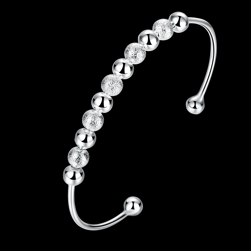 High quality silver color jewelry fashion female European style women lady beautiful light sand bead bracelets BKB001
High quality silver color jewelry fashion female European style women lady beautiful light sand bead bracelets BKB001