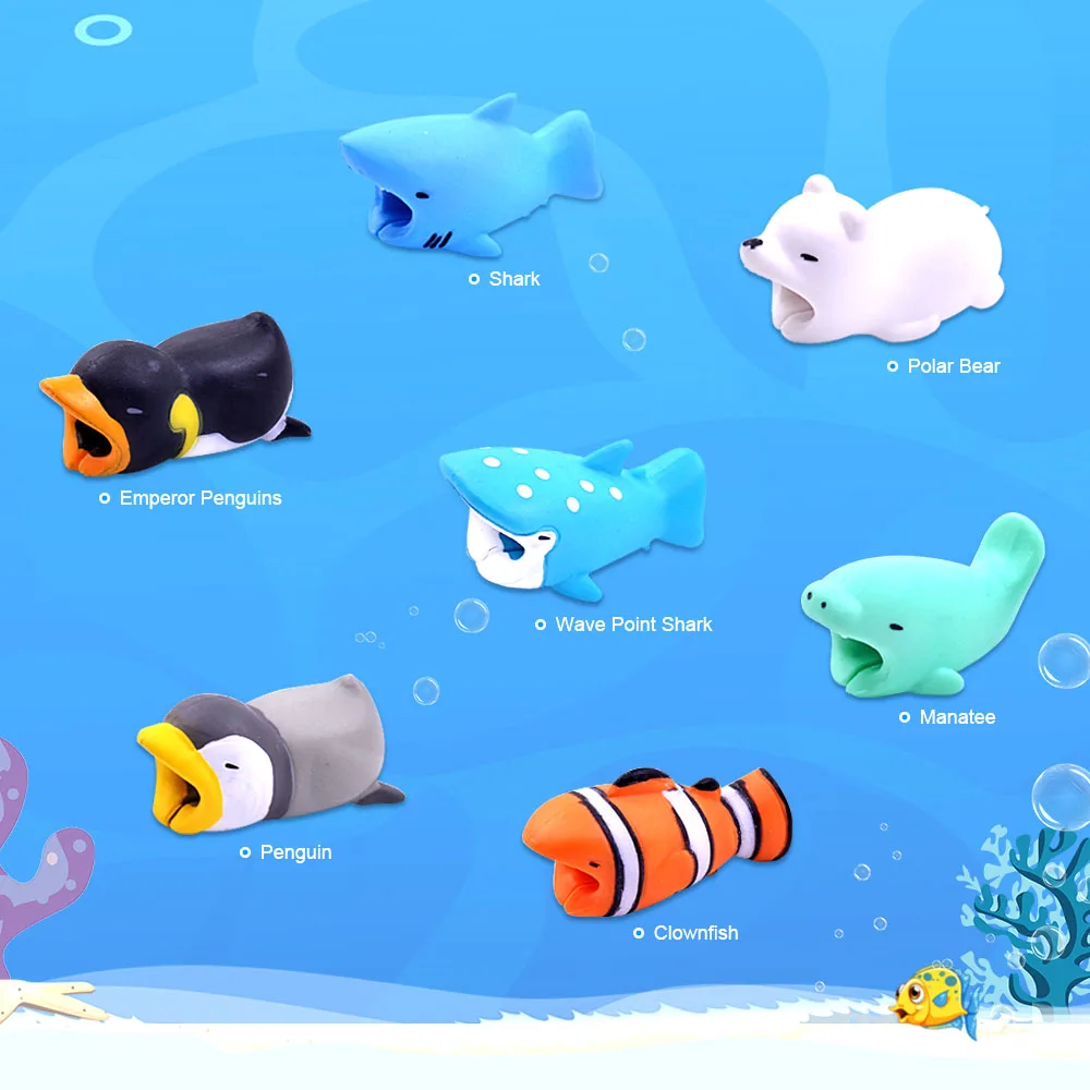CHIPAL Cute Bite Animal Cable Protector for iPhone USB Cable Organizer Chompers Bites Doll Model Winder Phone holder Accessory
CHIPAL Cute Bite Animal Cable Protector for iPhone USB Cable Organizer Chompers Bites Doll Model Winder Phone holder Accessory