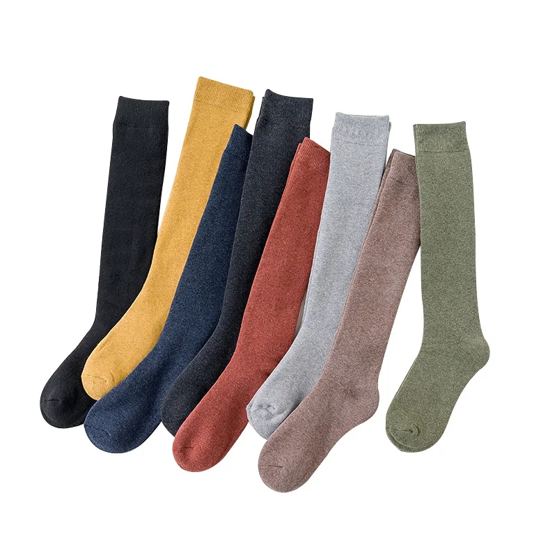 Socks Women Candy Color Knee Socks Double Needles Knitting Long Loose Cotton Women's Socks Casual Chaussette Long Socks
Socks Women Candy Color Knee Socks Double Needles Knitting Long Loose Cotton Women's Socks Casual Chaussette Long Socks